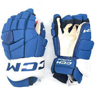 CCM HGTKXP - Gant de hockey professionnel NHL - Maple Leafs de Toronto (bleu/blanc)